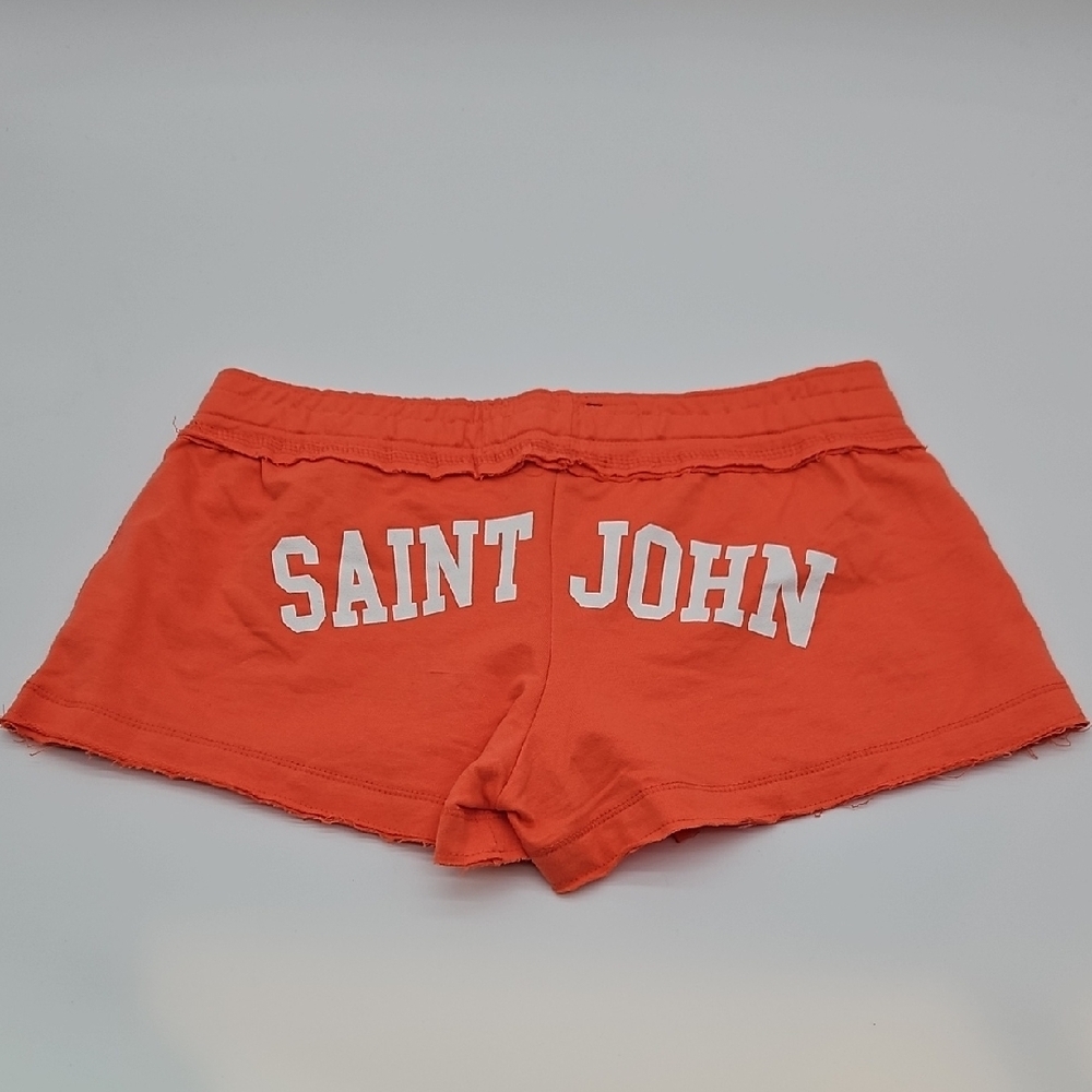 NWT U.S. Vintage Saint John Orange Athletic Drawstring Shorts - Large - Picture 5 of 7